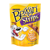 Beggin' Strips Dog Snack Bacon & Cheese Flavors Full-Size Picture